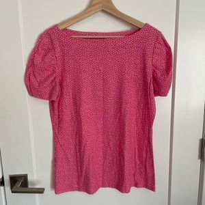 Lilly Pulitzer Tee Ruched Sleeve - XL